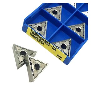Indexable Lathe Carbide Insert 10PCS TNMG160402 TNMG160404 TNMG160408-HA H01 PC9030 NC3030 Hard Alloy External Turning Lathe Cutter Tools(TNMG160404-HA H01) in Kuwait