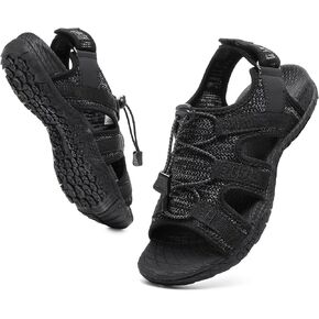 Bravover Women's Orthopedic Walking Sandals with Arch Support, Adjustable Strap Breathable Sport Sandals with Cushioned Traction Sole for Plantar Fasciitis in Kuwait