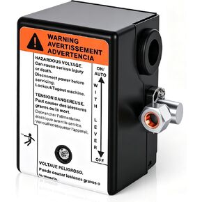 23474653 Air Compressor Pressure Switch for Ingersoll Rand, 145/175 PSI for 2340L5 2340N5 2340D5-V TS4N5 TS4L5 IR 5HP Single Phase Air Compressors, 4-Port 1/4" FNPT with Built-In Unloader Valve in Kuwait