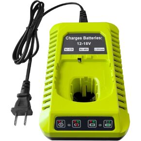 P117 18-Volt Rapid Charger Replace for Ryobi 12V-18V Battery One+ Lithium-Ion/NiCad/NiMh Battery P102 P108 P189 P197 P103 P105 P107 P190 P191 PBP002 PBP005 in Kuwait