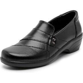 Veroders Women's Arch Support Slip On Loafers Comfortable Business Work Office Everyday Casual Walking Dress Shoes for Women Low Heel in Saudi Arabia