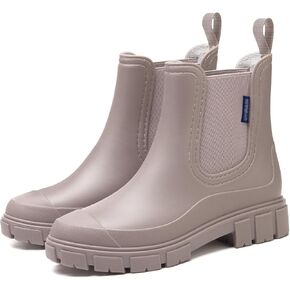 XZV Rain Boots Women Ankle Chelsea Boots Lightweight Non Slip Rubber Garden Boots for Women Slip On Outdoor Work Booties in Kuwait