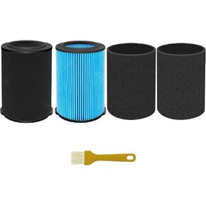VF5000& VF7000 Replacement Filter fits Rigid Shop Vacuums 5-20 Gallon& Husky Shop Vacuum 6-9 Gallon with 2* Foam Sleeves -2 Pack in Kuwait