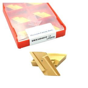 Indexable Lathe Carbide Insert 10PCS KNUX160405R-11 LF6028 KNUX160405L-11 LF6018 Hard Alloy Turning Blade Use for Stainless Steel(KNUX160405L-11 LF6018) in Kuwait