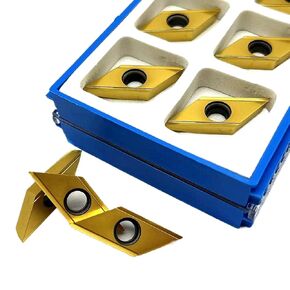 Indexable Lathe Carbide Insert 10PCS XCET170404 KT8060 Hard Alloy External Turning Tool Metal Chamfering Blade in Kuwait