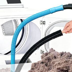 Dryer Vent Cleaner Kit Dryer Lint Cleaner Kit - Household Universal Vacuum Hose Attachment + Lint Brush for Easy Vent Cleaning, Hose Fit Most Vauum Cleaners to Improve Dryer Efficiency in Kuwait
