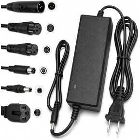 29.4V 2A Lithium Battery Fast Charger: 5-in-1 Universal Plug Smart Charger for 24V 25.2V 25.6V 25.9V 7S Lithium Battery Packs, Compatible with E-Scooters and Electric Devices in Kuwait
