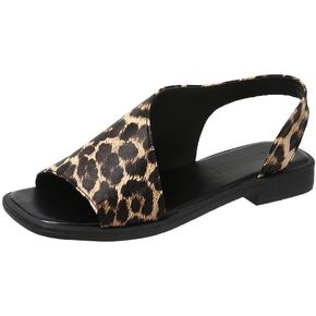 Women's Platform Cut Out Flat Sandals Casual Open Toe Leather Slides Comfortable Outdoor Summer Dress Shoes in Kuwait