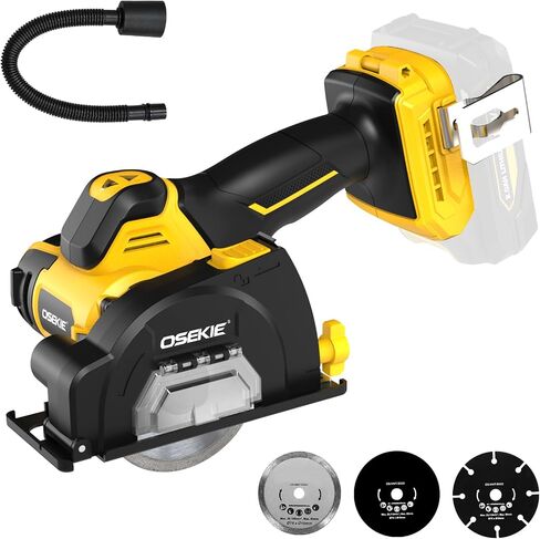 3" Brushless Cordless Cut-Off Tool Compatible with DeWalt 20V Max Battery (Tool Only), 20000 RPM Mini Angle Grinder with Reversible Rotation & Dust Port, LED Light, Lightweight for Metal, Tile & Wood in Kuwait