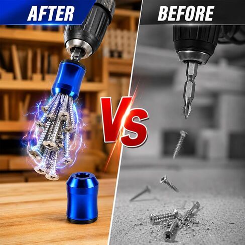 6 Pcs Screwdriver Bit Magnetic Ring Set, Removable Household Drill Bit Thread Ring Set DIY Repair Alloy Screwdriver Bit Holder Universal Hex Screwdriver and Electric Screwdriver Bit Holder in Kuwait