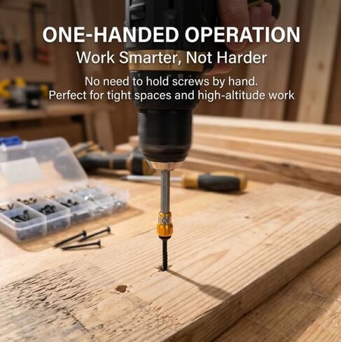 4-Piece PH2 Magnetic Screw-Holding Bit Set,Strong Magnetic Anti-Slip Impact Resistant Drill Bits, Compatible with Power Drivers for Woodworking Automotive Repair in Kuwait