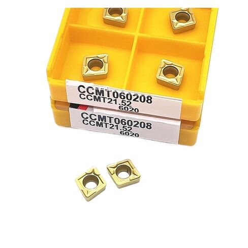 Indexable Lathe Carbide Insert 10PCS CCMT060204 CCMT060208 Hard Alloy External Turning Tool Blade Cutter Lathe(CCMT060208 15TF) in Saudi Arabia