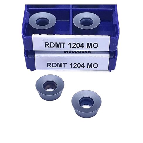 High Toughness Turning Blade Machine Accessories 10PS RDMT10T3 RDMT1204 Milling Turning Tool Hard Alloy Lathe Tools Hardened Steel Cutter Round Blades Use for(RDMT1204) in Kuwait