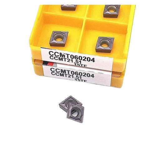 Indexable Lathe Carbide Insert 10PCS CCMT060204 CCMT060208 Hard Alloy External Turning Tool Blade Cutter Lathe(CCMT060208 15TF) in Saudi Arabia