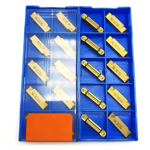Indexable Lathe Carbide Insert 10PCS MRMN200 NC3020 NC3030 PC9030 Cut Off Turning Tool Hard Alloy Lathe Tools Cutting(MRMN200-G NC3020) in Kuwait