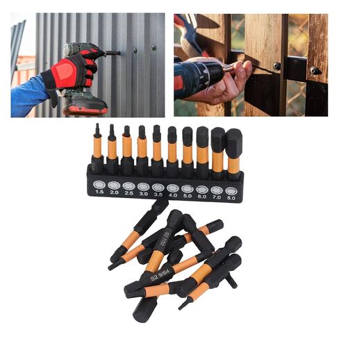 20Pcs Hex Bit Set, Magnetic S2 Steel Durable, Drill Bit Set, 1/4in Shank with Storage Case, for DIY Projects, Automotive Repair, Woodworking Tasks, Mechanics, Metal Fabrication, Ho in Kuwait