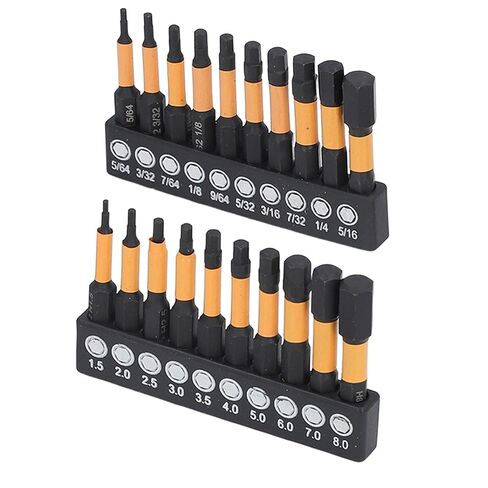 20Pcs Hex Bit Set, Magnetic S2 Steel Durable, Drill Bit Set, 1/4in Shank with Storage Case, for DIY Projects, Automotive Repair, Woodworking Tasks, Mechanics, Metal Fabrication, Ho in Kuwait