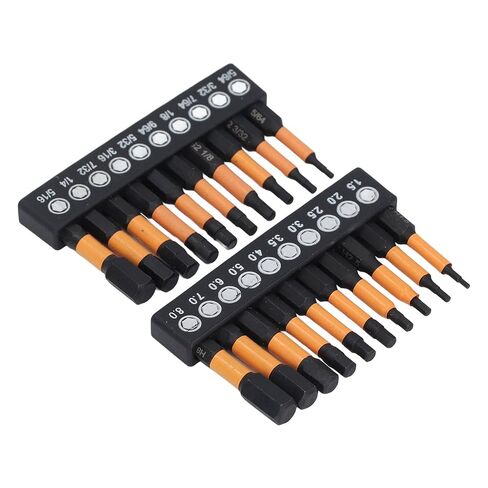 20Pcs Hex Bit Set, Magnetic S2 Steel Durable, Drill Bit Set, 1/4in Shank with Storage Case, for DIY Projects, Automotive Repair, Woodworking Tasks, Mechanics, Metal Fabrication, Ho in Kuwait