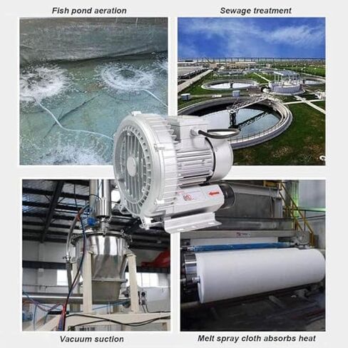 High-Pressure Regenerative Vortex Blower,High-Pressure Vortex Ring Blower for Fish Tank Single Phase Regenerative Blower，（370W/0.50HP） in Kuwait