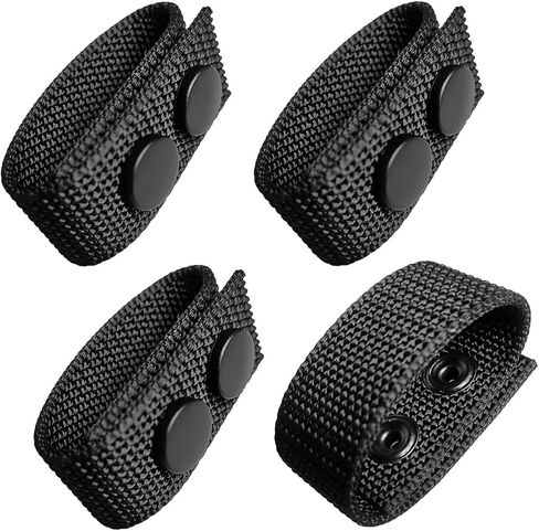 Tactical Duty Belt Keeper Stays Holders Nylon Double Snaps for 2"-2.25" Belts Fixing Security Police Military Belt Accessories in Saudi Arabia