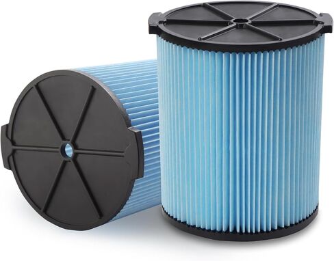 2-Pack Replacement VF5000 Filter for RIDGID 5-20 Gal Wet/Dry Vacuum | Precision OEM Fit, Professional Filtration, Built for Tough Jobs, Reusable Design, Trusted Performance in Kuwait