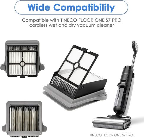 (5 Pack) ONE S7 PRO, ONE S6 HEPA Filters Compatible With Tineco Floor ONE S7 PRO/ONE S6/ iFLOOR 5 Breeze Complete Smart Cordless Cordless Wet Dry Vacuum Cleaner Filter Kit, Replacement Parts in Kuwait