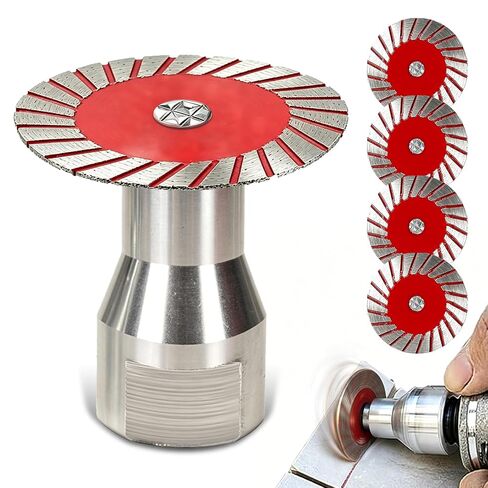 Diamond Saw Blades Set 1.57 Stone Cutting for Angle Mini Grinder Precision Made Easy Multi-Purpose Tile Granite 40mm Ring 5PCS Professional Multifunctional Metal Hot-Pressed Sintering in Kuwait