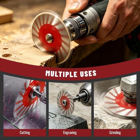 Diamond Saw Blades Set 1.57 Stone Cutting for Angle Mini Grinder Precision Made Easy Multi-Purpose Tile Granite 40mm Ring 5PCS Professional Multifunctional Metal Hot-Pressed Sintering in Kuwait