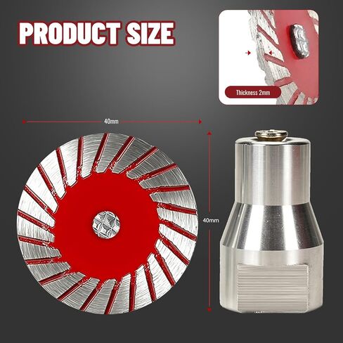 Diamond Saw Blades Set 1.57 Stone Cutting for Angle Mini Grinder Precision Made Easy Multi-Purpose Tile Granite 40mm Ring 5PCS Professional Multifunctional Metal Hot-Pressed Sintering in Kuwait