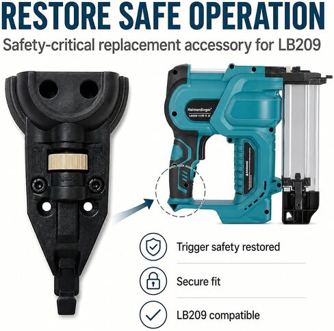 Replacement Contact Safety Tip Compatible with Heimerdinger LB209 Brad Nailer, Nail Gun Trigger Safety Mechanism Accessory in Kuwait
