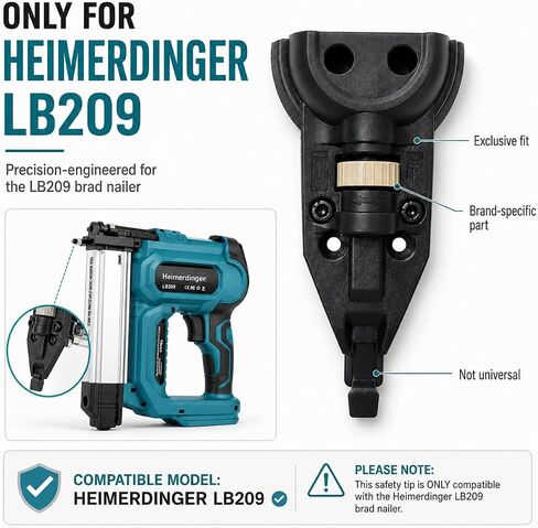 Replacement Contact Safety Tip Compatible with Heimerdinger LB209 Brad Nailer, Nail Gun Trigger Safety Mechanism Accessory in Kuwait