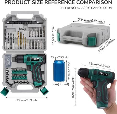 110-piece green 8V electric screwdriver tool set, portable toolbox, including drill bits, sockets, and screwdriver bit sets, accessories, woodworking drilling tools, men's exclusive tool set in Kuwait