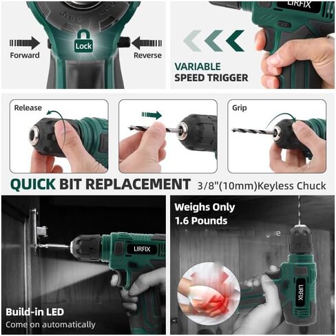 110-piece green 8V electric screwdriver tool set, portable toolbox, including drill bits, sockets, and screwdriver bit sets, accessories, woodworking drilling tools, men's exclusive tool set in Kuwait