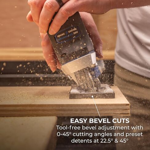 Kreg 20V Ionic Drive Barrel Grip Jigsaw - Cordless, Compact & Ergonomic - Precision Cutting - 20V Variable Speed - LED Lights & Built-In Blower - Bare Tool - KPTJS100A in Kuwait