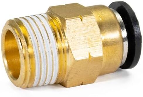 3/8" Male NPT to 3/8" PTC Brass Air Line Push to Connect Pneumatic Fitting in Kuwait