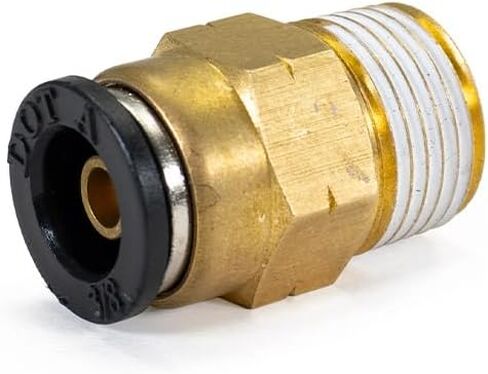 3/8" Male NPT to 3/8" PTC Brass Air Line Push to Connect Pneumatic Fitting in Kuwait