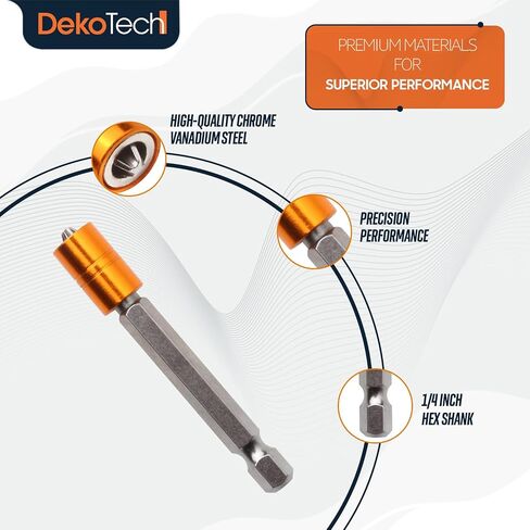 2-Pack Magnetic Screwdriver Bit Holders, PH2*65mm, S2 Alloy Steel, 1/4" Hex Shank Quick Change Drill Bit Extension for Screwdriver Bits, Nuts, Sockets, and Drill Adapters in Kuwait