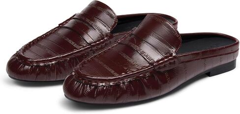 Coutgo Women's Mule Loafers Comfortable Slip On Shoes with Penny Strap Closed Toe Business Casual Slides Shoes in Kuwait