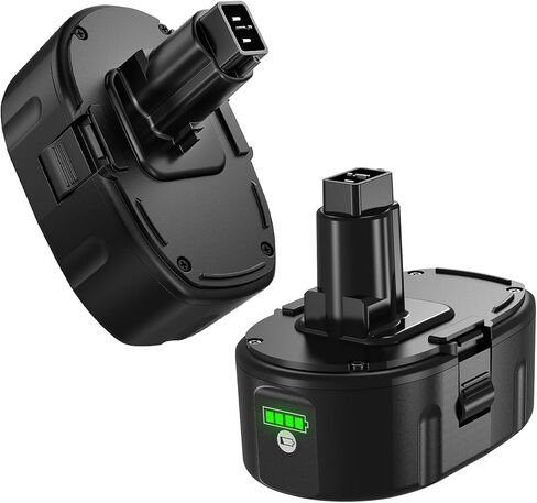 Premium 8000MAH 2-Packs DC9096 Replacement for Dewalt 18V Battery Lithium-ion Compatible with Dewalt 18 Volt XRP Battery DC9098 DC9182 DC9099 DW9095 DW9096 DW9098 DE9039 DE9096 Cordless Power Tools in Kuwait
