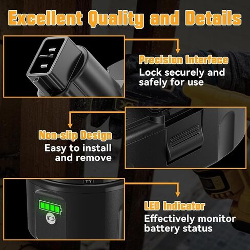 Premium 8000MAH 2-Packs DC9096 Replacement for Dewalt 18V Battery Lithium-ion Compatible with Dewalt 18 Volt XRP Battery DC9098 DC9182 DC9099 DW9095 DW9096 DW9098 DE9039 DE9096 Cordless Power Tools in Kuwait