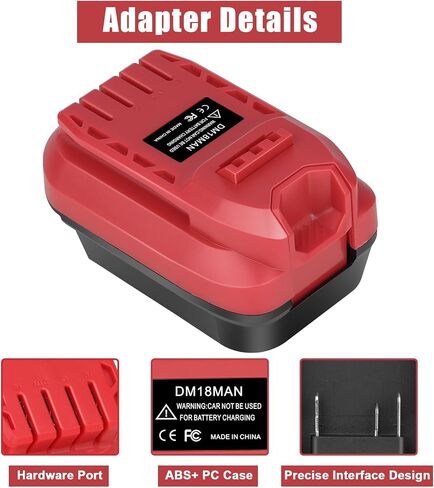 Battery Adapter for Craftsman V20 Cordless Tools | Convert for Dewalt 20V MAX XR and for Milwaukee 18V Red Lithium Battery to Craftsman New 20 Volt Power Tools in Kuwait
