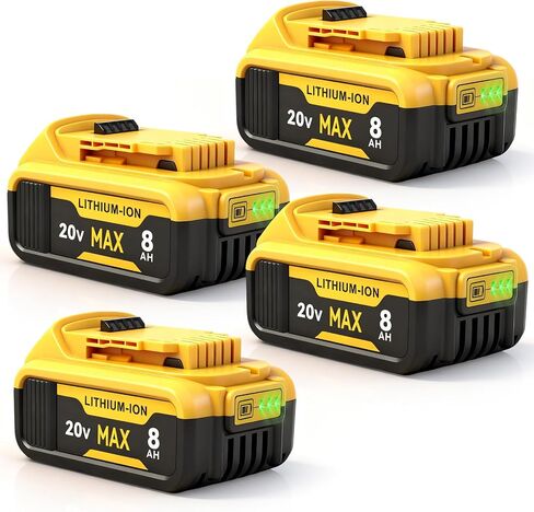 2-Pack 8000mAh High Capacity Replacement for 20V Battery,Compatible with 20V Max in Saudi Arabia