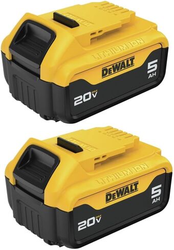 DEWALT DCB205-2CKR 20V MAX 5 Ah Lithium-Ion Batteries and 12V MAX - 20V MAX Charger Starter Kit (Renewed) in Kuwait