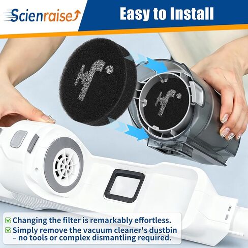 BHFEA420J Filter for BLACK & DECKER 16V/20V BHFEA18D1 BHFEA520J POWERSERIES Cordless Stick Vacuum Cleaner Replacement part # BHFEAF1 in Kuwait