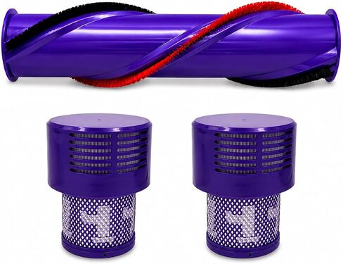 Roller Brush Bar Roll Compatible with Dyson V10 Animal Absolute Motorhead Cordless Vacuum, Includes Brush Lock End Cap, Replaces Part # 969569-01 in Kuwait