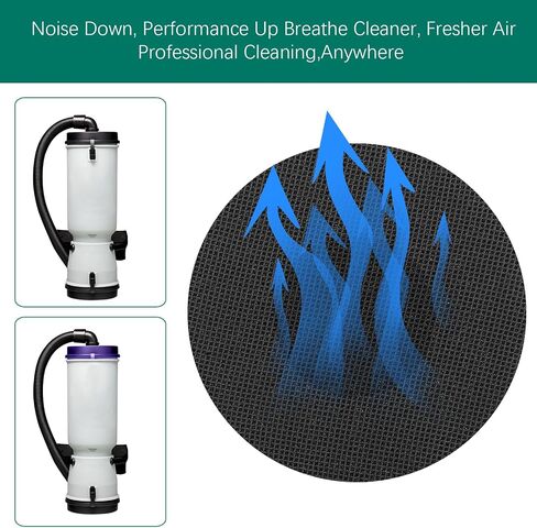 Sound Muffler Filter 100597 for ProTeam Backpack Vacuum Parts,Round Muffler Vacuum Filter Replacement Compatible with Super CoachVac HEPA, Super CoachVac, or MegaVac in Saudi Arabia