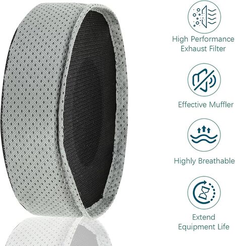 Sound Muffler Filter 100597 for ProTeam Backpack Vacuum Parts,Round Muffler Vacuum Filter Replacement Compatible with Super CoachVac HEPA, Super CoachVac, or MegaVac in Saudi Arabia