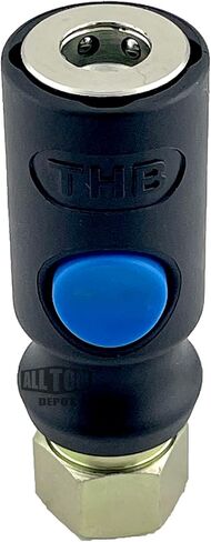 All Tool Depot INDUSTRIAL TYPE SAFETY Push Button Quick Release Coupler 1/4" NPT Female Socket (1 Pack) in Kuwait