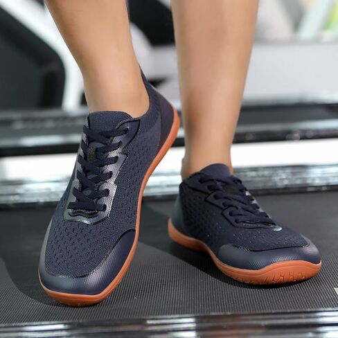 Versatile Minimalist Athletic Shoes for Men Women - Lightweight Solid Color Sports Sneakers for Outdoor Running Fitness and Hiking - Comfortable Breathable Design in Kuwait