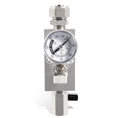 1/2 Air Outlet Kit with Pressure Gauge 1/2 Inch Shop Air Line Kit Equipped with Straight Air Piping Fittings and Ball Valve in Kuwait